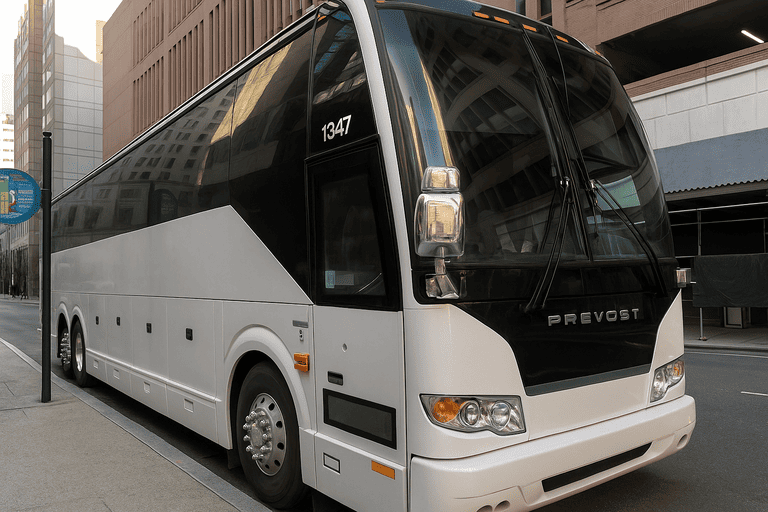 a Richardson Coach Bus Service coach bus