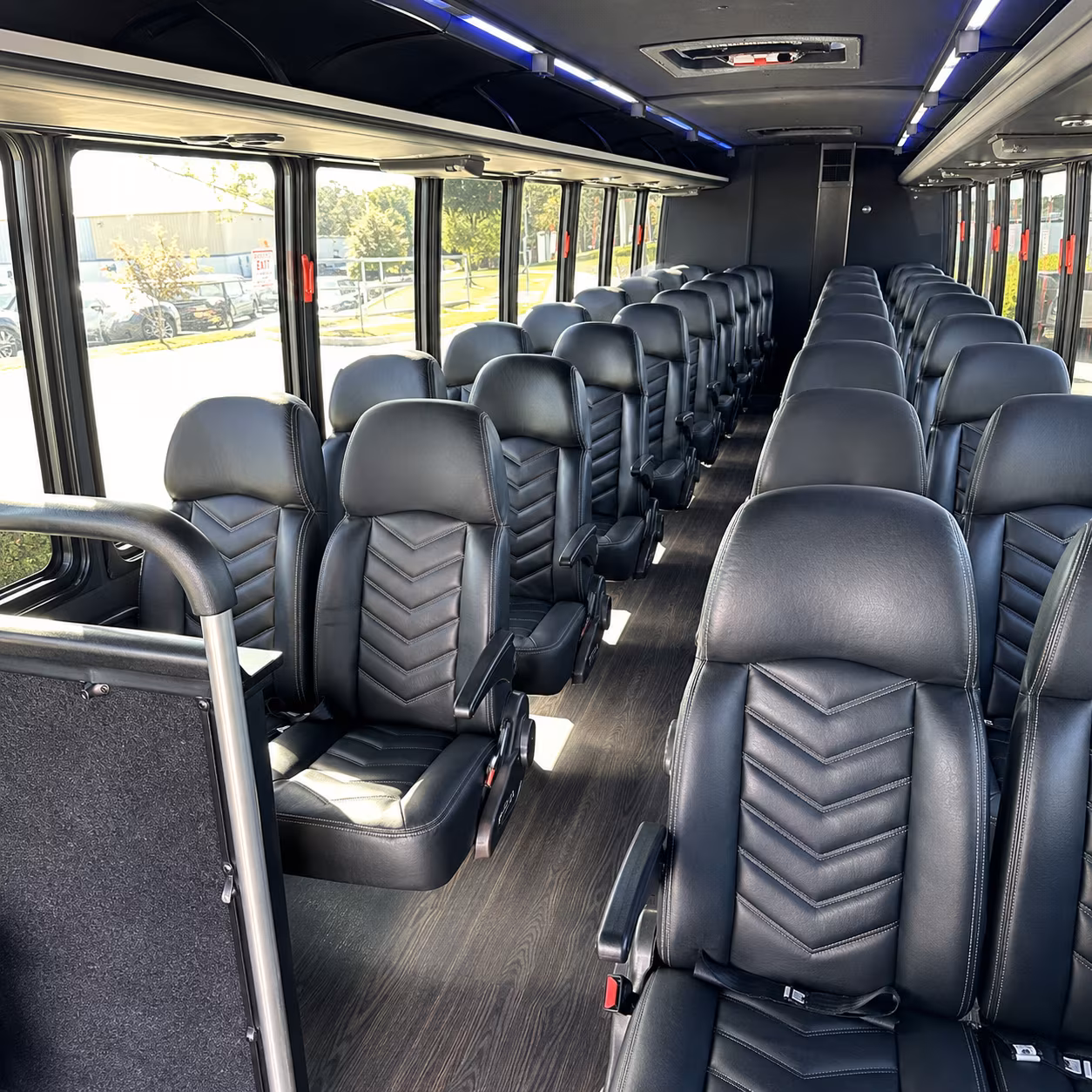 richardson 28 passenger minibus interior