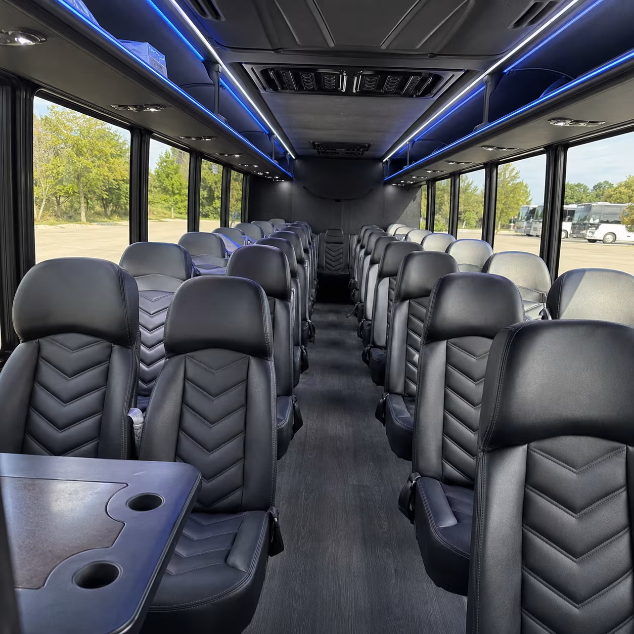 richardson 30 passenger minibus interior