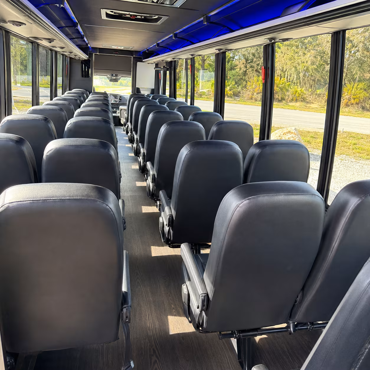 richardson 35 passenger minibus inside