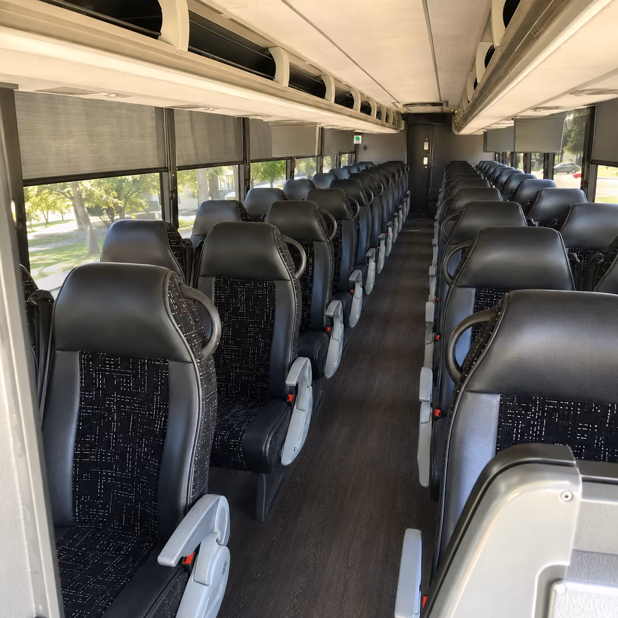 richardson 56 passenger charter bus interior