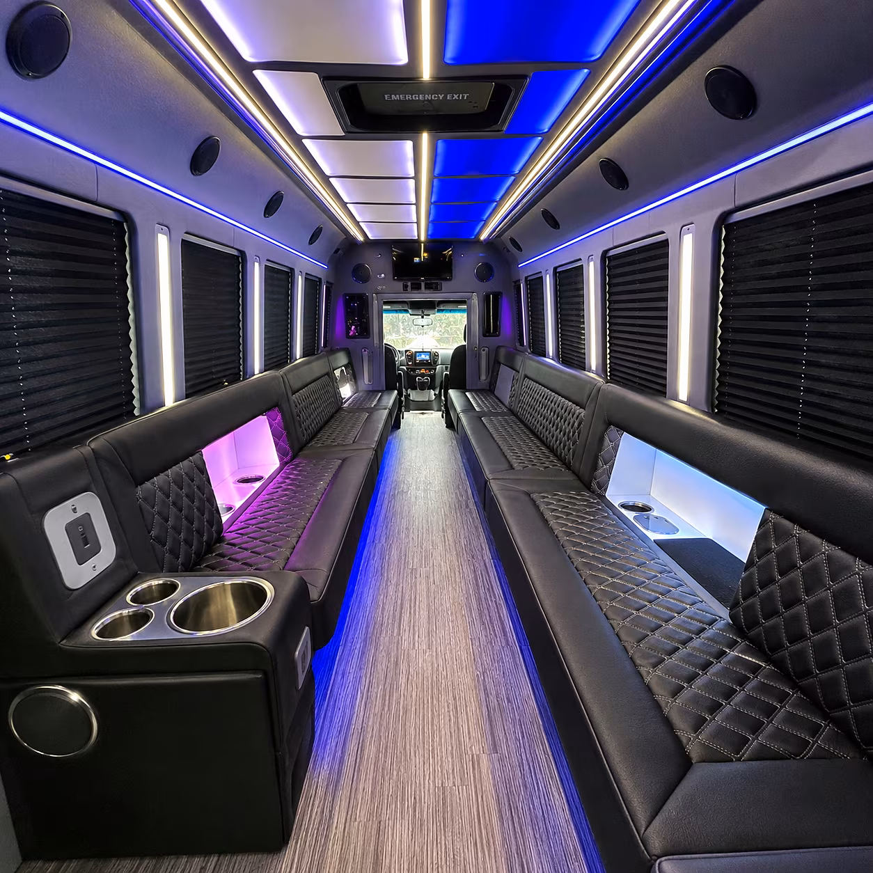 richardson party bus interior